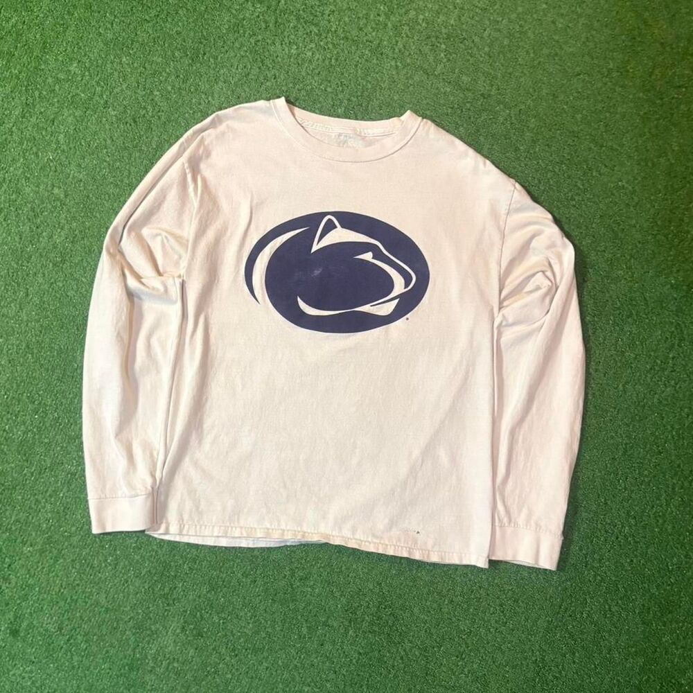 Penn State Men's White and Cream Shirt